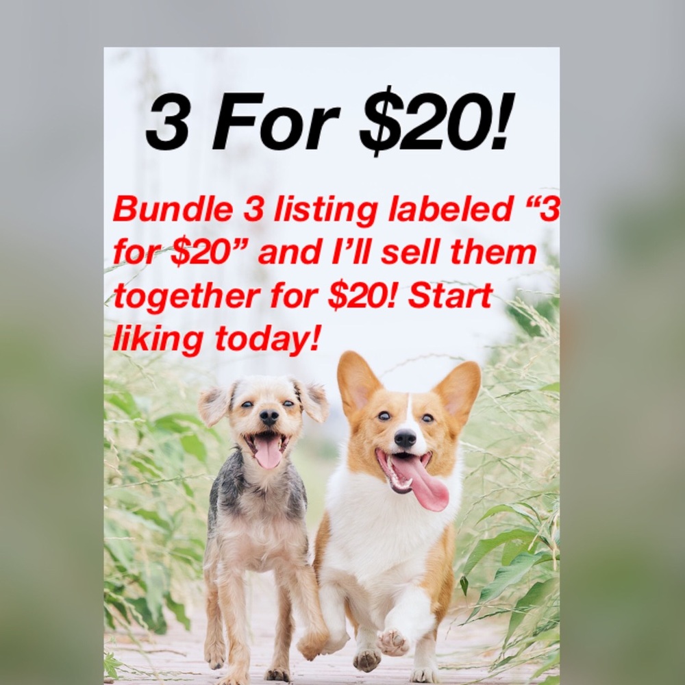 3 for $20!!!